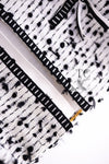 CHANEL 95C Vintage White Black Ribbon Tweed Jacket 34 シャネル ヴィンテージ ホワイト ブラック リボン ツイード ジャケット 即発