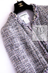 CHANEL 03A Lavender Pink Gray Multicolor Lesage Wool Tweed Jacket 42 シャネル ラベンダー ピンク グレー ルサージュ ツイード ジャケット 即発