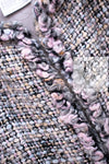 CHANEL 03A Lavender Pink Gray Multicolor Lesage Wool Tweed Jacket 42 シャネル ラベンダー ピンク グレー ルサージュ ツイード ジャケット 即発