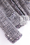 CHANEL 03A Lavender Pink Gray Multicolor Lesage Wool Tweed Jacket 42 シャネル ラベンダー ピンク グレー ルサージュ ツイード ジャケット 即発