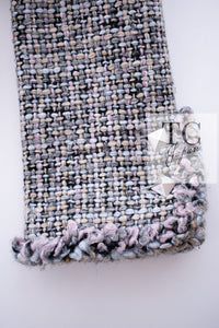CHANEL 03A Lavender Pink Gray Multicolor Lesage Wool Tweed Jacket 42 シャネル ラベンダー ピンク グレー ルサージュ ツイード ジャケット 即発
