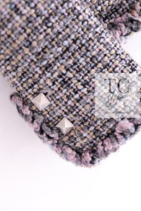 CHANEL 03A Lavender Pink Gray Multicolor Lesage Wool Tweed Jacket 42 シャネル ラベンダー ピンク グレー ルサージュ ツイード ジャケット 即発