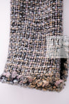 CHANEL 03A Lavender Pink Gray Multicolor Lesage Wool Tweed Jacket 42 シャネル ラベンダー ピンク グレー ルサージュ ツイード ジャケット 即発