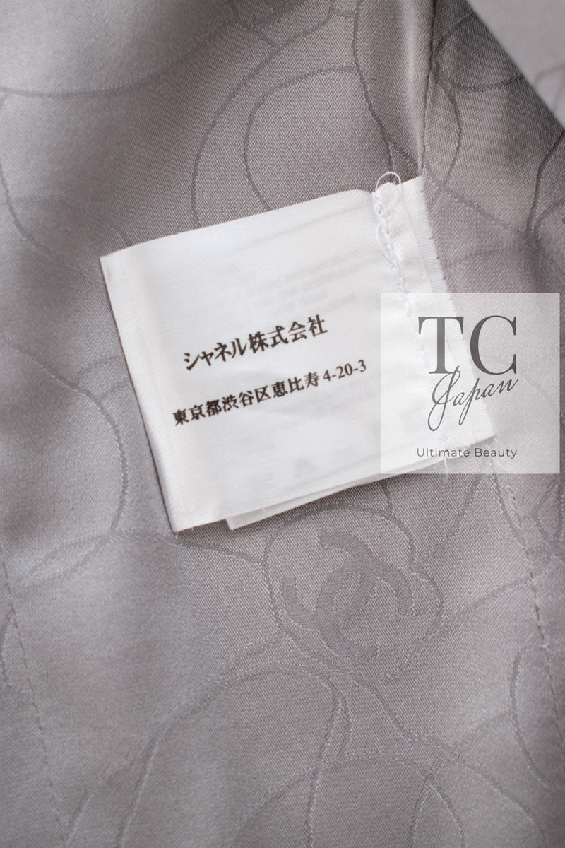 CHANEL 03A Lavender Pink Gray Multicolor Lesage Wool Tweed Jacket 42 シャネル ラベンダー ピンク グレー ルサージュ ツイード ジャケット 即発