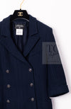 CHANEL 13S Navy Cotton Tweed Bottom Culottes Jumpsuit 34 シャネル ネイビー コットン ツイード ボトムキュロット ジャンプスーツ 即発