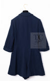 CHANEL 13S Navy Cotton Tweed Bottom Culottes Jumpsuit 34 シャネル ネイビー コットン ツイード ボトムキュロット ジャンプスーツ 即発