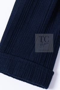 CHANEL 13S Navy Cotton Tweed Bottom Culottes Jumpsuit 34 シャネル ネイビー コットン ツイード ボトムキュロット ジャンプスーツ 即発