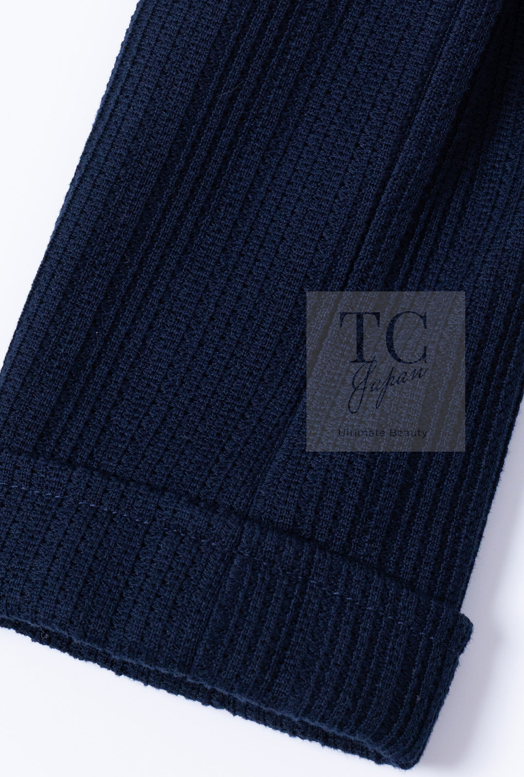 CHANEL 13S Navy Cotton Tweed Bottom Culottes Jumpsuit 34 シャネル ネイビー コットン ツイード ボトムキュロット ジャンプスーツ 即発