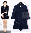 CHANEL 13S Navy Cotton Tweed Bottom Culottes Jumpsuit 34 シャネル ネイビー コットン ツイード ボトムキュロット ジャンプスーツ 即発
