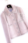 CHANEL 17A Pale Baby Pink Mohair Wool Coat Jacket 44 シャネル 軽くてふわふわ 淡い ベビーピンク モヘア ウール コート ジャケット 即発