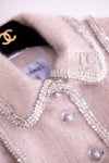 CHANEL 17A Pale Baby Pink Mohair Wool Coat Jacket 44 シャネル 軽くてふわふわ 淡い ベビーピンク モヘア ウール コート ジャケット 即発