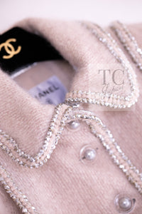 CHANEL 17A Pale Baby Pink Mohair Wool Coat Jacket 44 シャネル 軽くてふわふわ 淡い ベビーピンク モヘア ウール コート ジャケット 即発