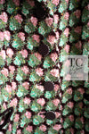 CHANEL 02S Green Pink Floral Tweed Jacket 46 シャネル グリーン ピンク フローラル ツイード ジャケット 即発