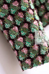 CHANEL 02S Green Pink Floral Tweed Jacket 46 シャネル グリーン ピンク フローラル ツイード ジャケット 即発