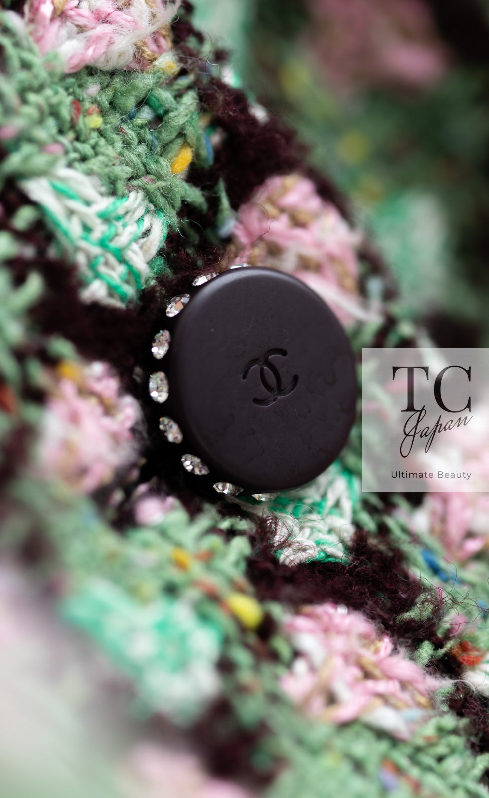 CHANEL 02S Green Pink Floral Tweed Jacket 46 シャネル グリーン ピンク フローラル ツイード ジャケット 即発