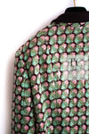 CHANEL 02S Green Pink Floral Tweed Jacket 46 シャネル グリーン ピンク フローラル ツイード ジャケット 即発