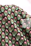 CHANEL 02S Green Pink Floral Tweed Jacket 46 シャネル グリーン ピンク フローラル ツイード ジャケット 即発