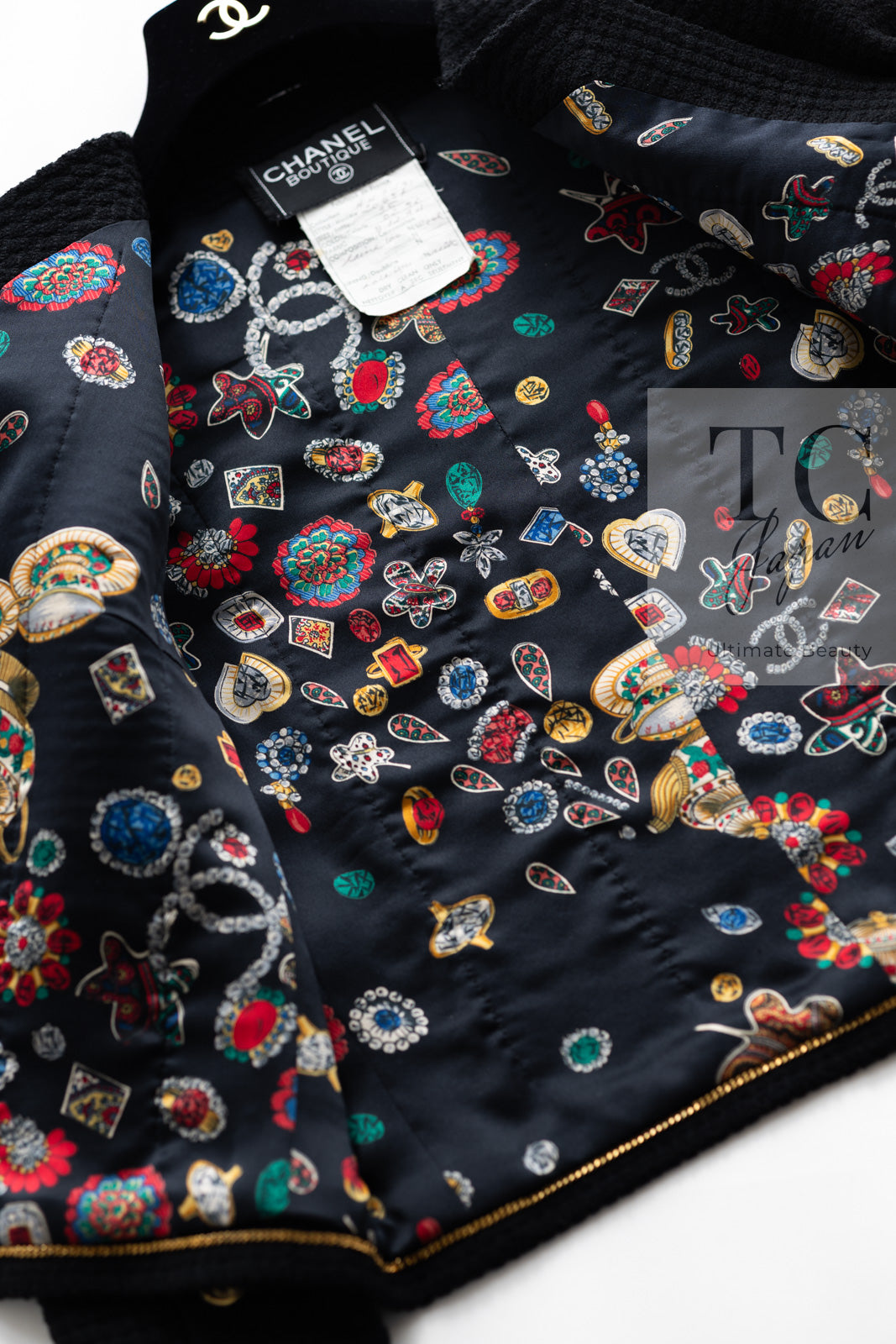 シャネル ジャケット スーツ CHANEL ヴィンテージ ブラック