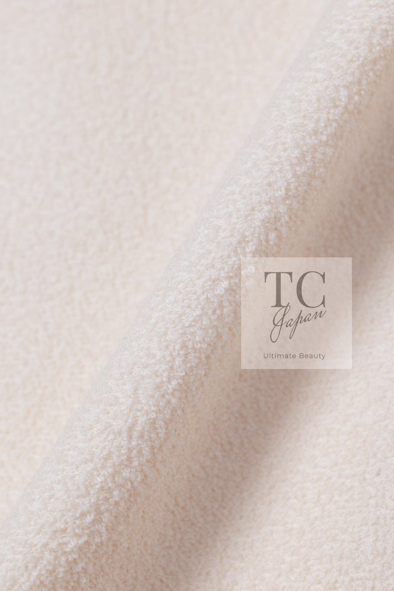 CHANEL 10C Ginza Limited Ivory Black Tulle Trimming Wool Silk Jacket 34 シャネル 銀座限定 アイボリー ブラック チュール レース トリミング ジャケット 即発