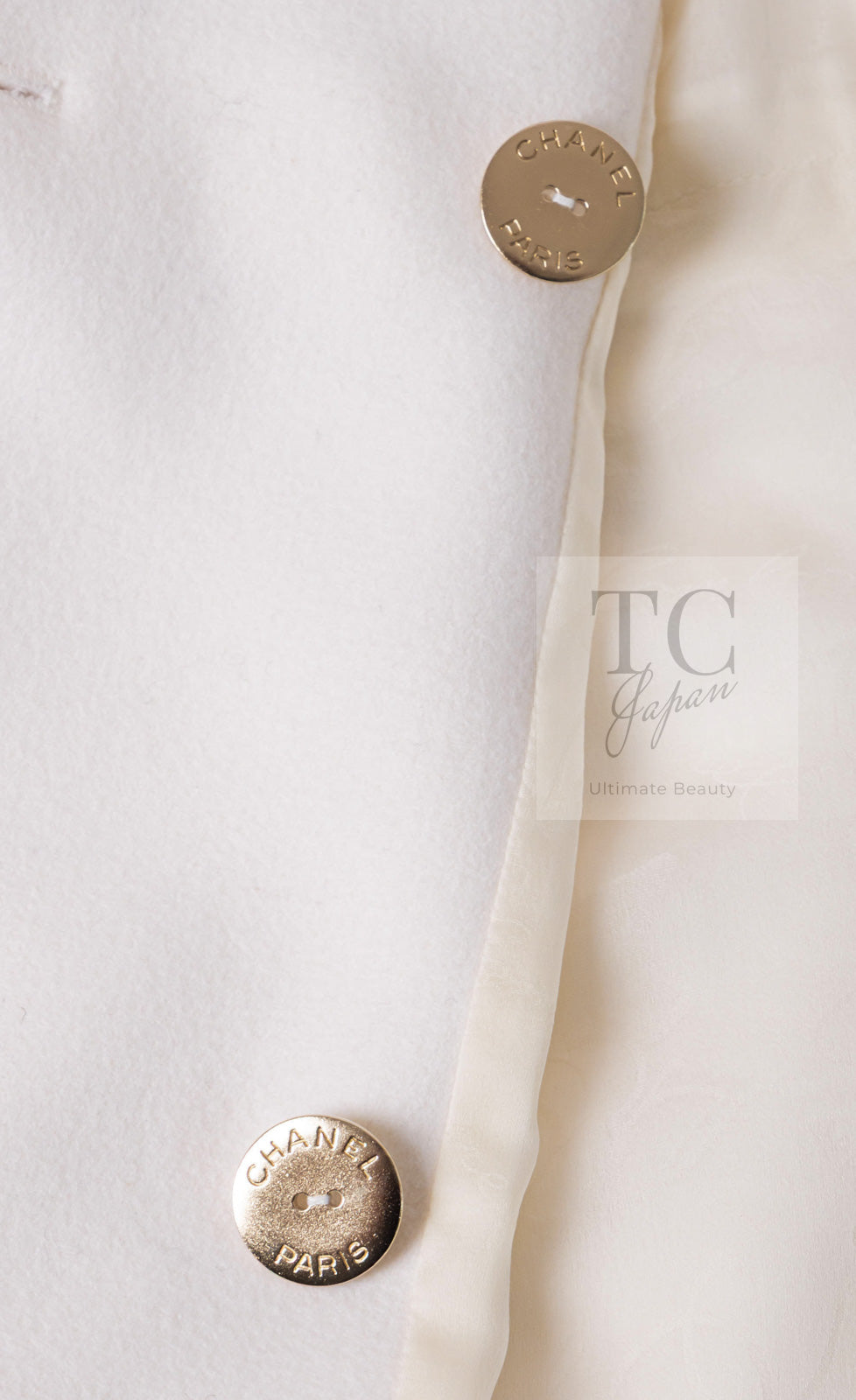 CHANEL 12PF Paris Bombay Ivory Wool Cashmere Blazer Jacket 36シャネル アイボリー エンブレム ウール カシミヤ ブレザー ジャケット 即発
