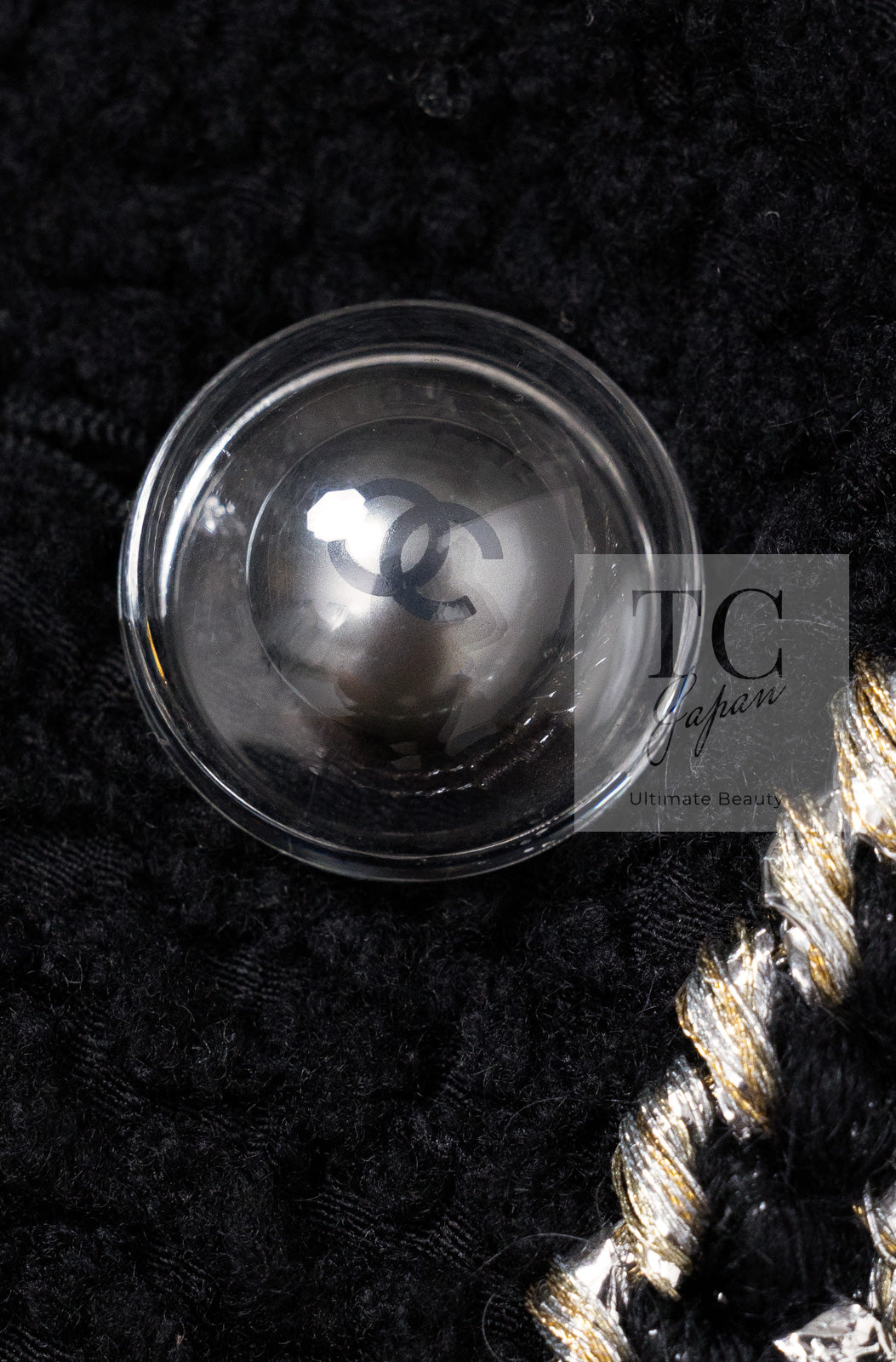 CHANEL 17A Black Wool Silk Braid Trimming Half Coat Jacket 34 40 42 シャネル ブラック ウール シルク ブレイドトリミング ハーフ コート ジャケット 即発