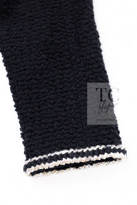 CHANEL 17A Black Wool Silk Braid Trimming Half Coat Jacket 34 40 42 シャネル ブラック ウール シルク ブレイドトリミング ハーフ コート ジャケット 即発