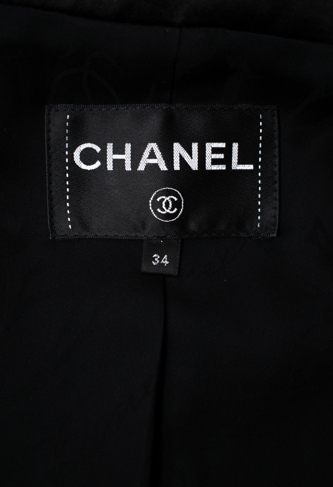 CHANEL 17A Black Wool Silk Braid Trimming Half Coat Jacket 34 40 42 シャネル ブラック ウール シルク ブレイドトリミング ハーフ コート ジャケット 即発