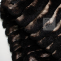 CHANEL Scarf Black Brown Coco Logo Mark Orylag Cachemire Fur シャネル マフラー ブラックブラウン ココロゴマーク オリラグ カシミヤ ファー 即発