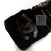 CHANEL Scarf Black Brown Coco Logo Mark Orylag Cachemire Fur シャネル マフラー ブラックブラウン ココロゴマーク オリラグ カシミヤ ファー 即発