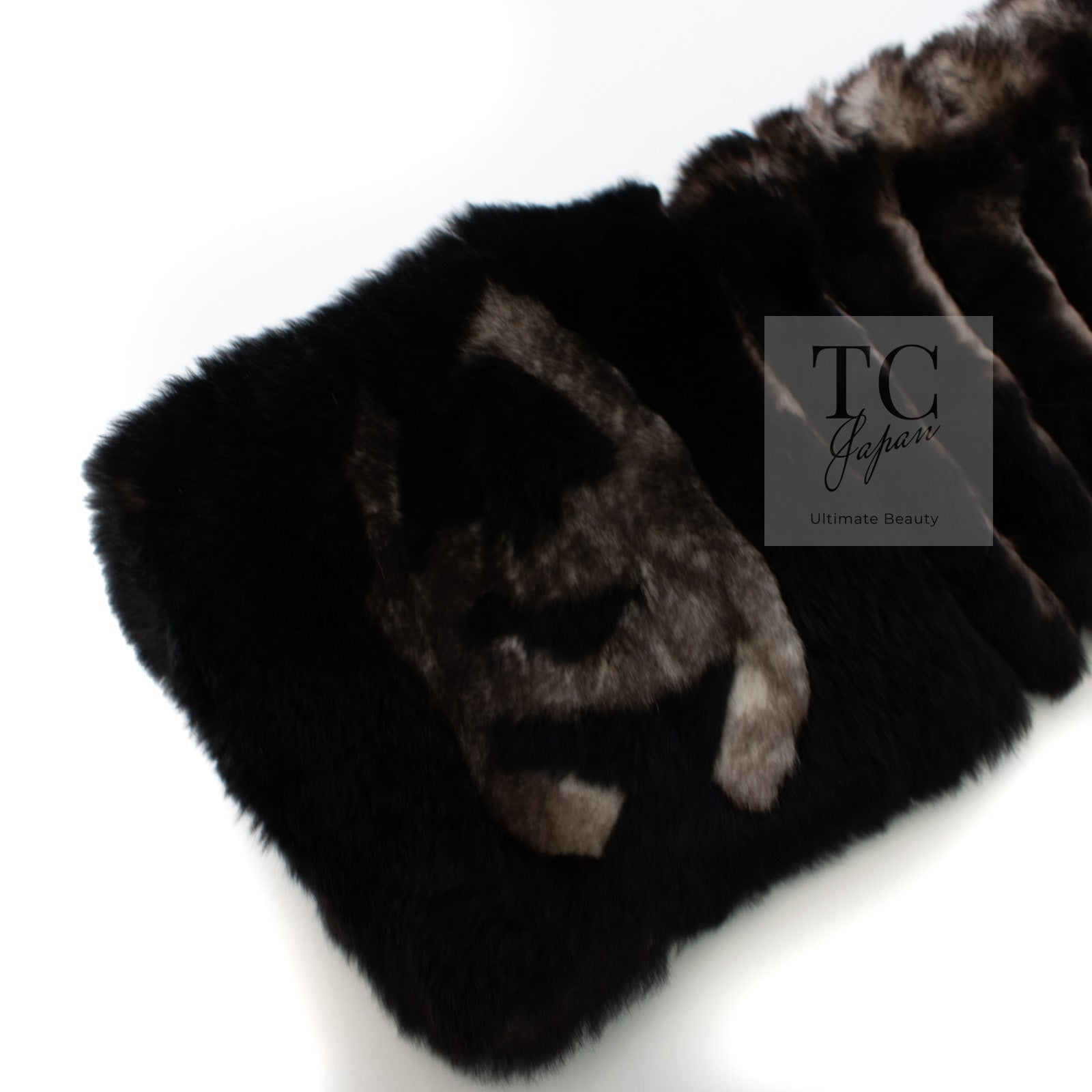 CHANEL Scarf Black Brown Coco Logo Mark Orylag Cachemire Fur シャネル マフラー ブラックブラウン ココロゴマーク オリラグ カシミヤ ファー 即発
