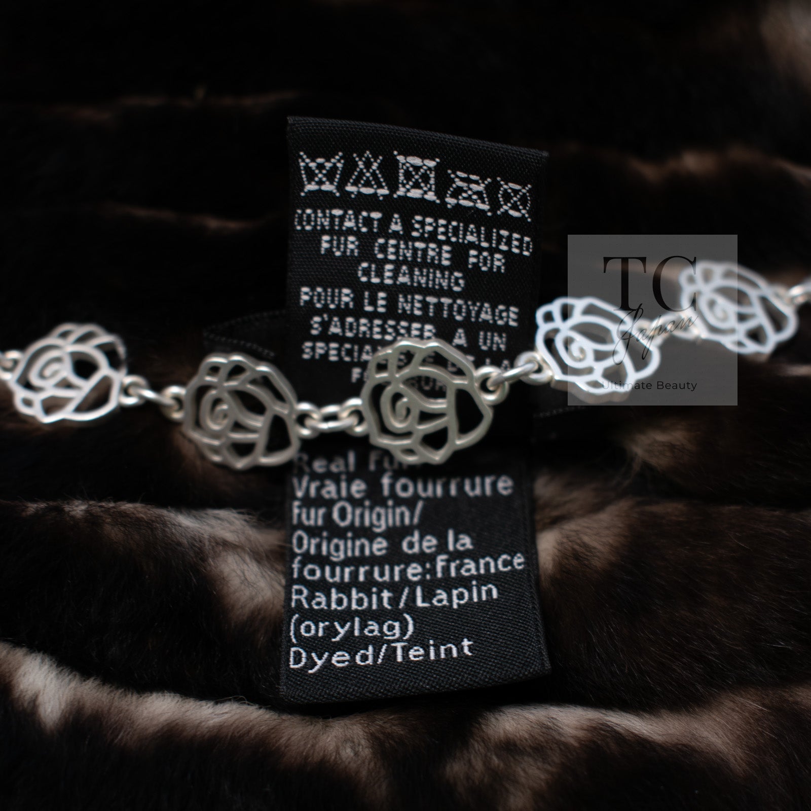 CHANEL Scarf Black Brown Coco Logo Mark Orylag Cachemire Fur シャネル マフラー ブラックブラウン ココロゴマーク オリラグ カシミヤ ファー 即発