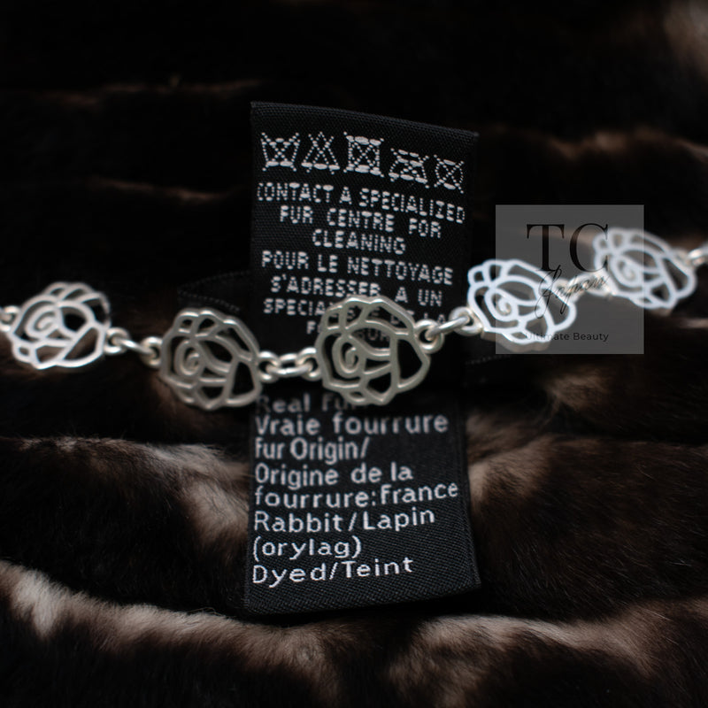 CHANEL Scarf Black Brown Coco Logo Mark Orylag Cachemire Fur シャネル マフラー ブラックブラウン ココロゴマーク オリラグ カシミヤ ファー 即発