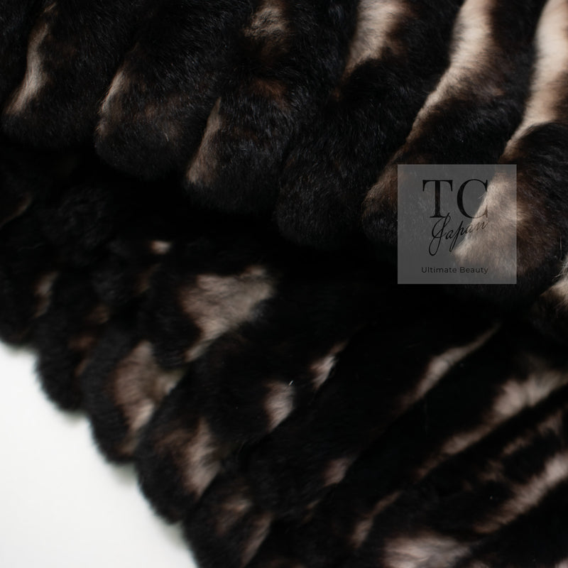CHANEL Scarf Black Brown Coco Logo Mark Orylag Cachemire Fur シャネル マフラー ブラックブラウン ココロゴマーク オリラグ カシミヤ ファー 即発