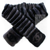 CHANEL Scarf Black Gray Coco Logo Mark Orylag Cachemire Fur シャネル マフラー ブラック グレー ココロゴマーク オリラグ カシミヤ ファー 即発