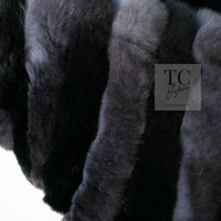CHANEL Scarf Black Gray Coco Logo Mark Orylag Cachemire Fur シャネル マフラー ブラック グレー ココロゴマーク オリラグ カシミヤ ファー 即発