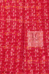 CHANEL 01A Red Coarl Pink Wool Silk Tweed Jacket 36 シャネル レッド コーラル ピンク ウール シルク ツイード ジャケット 即発