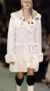 CHANEL 01A Ivory Beige Sequin Wool Tweed Jacket 38 シャネル アイボリー ベージュ スパンコール ウール ツイード ジャケット 即発