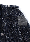 CHANEL 06C Black Brown White Epaulets Tweed Jacket 36 38 シャネル ブラック ブラウン ホワイト エポレット ツイード ジャケット 即発