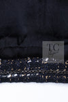 CHANEL 06C Black Brown White Epaulets Tweed Jacket 36 38 シャネル ブラック ブラウン ホワイト エポレット ツイード ジャケット 即発