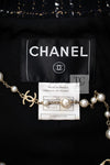 CHANEL 06C Black Brown White Epaulets Tweed Jacket 36 38 シャネル ブラック ブラウン ホワイト エポレット ツイード ジャケット 即発