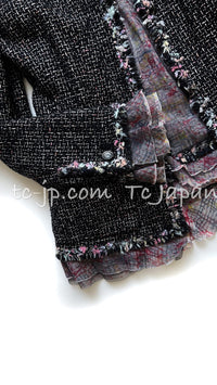 CHANEL 05C 57Th NY Limited Collection Silk Wool Tweed Jacket 36 38 40 シャネル NY 57番街 ニューヨーク 限定 シルク ウール フリル ツイード ジャケット 即発