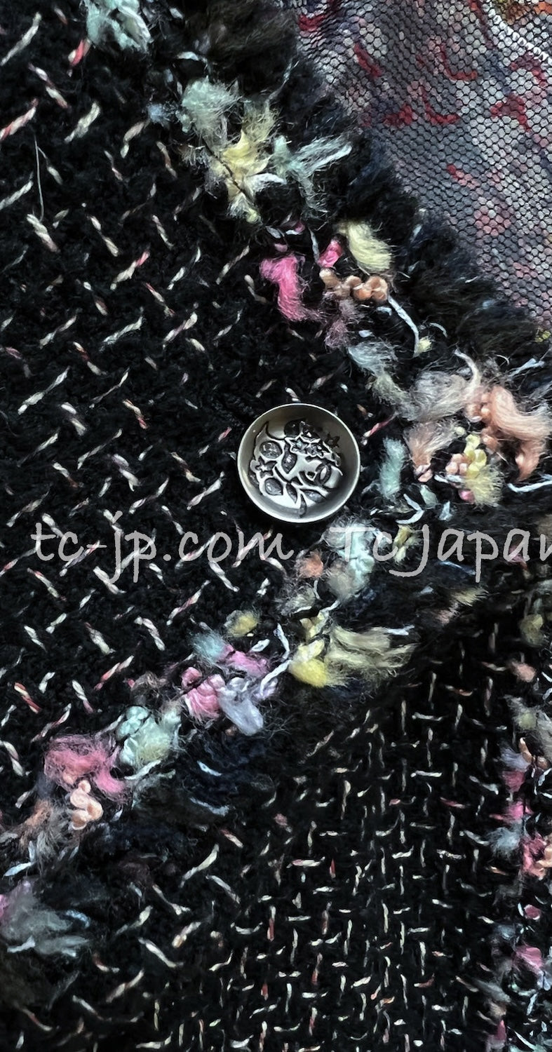 CHANEL 05C 57Th NY Limited Collection Silk Wool Tweed Jacket 36 38 40 シャネル NY 57番街 ニューヨーク 限定 シルク ウール フリル ツイード ジャケット 即発