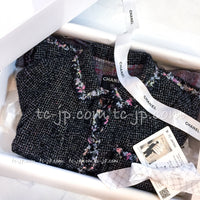CHANEL 05C 57Th NY Limited Collection Silk Wool Tweed Jacket 36 38 40 シャネル NY 57番街 ニューヨーク 限定 シルク ウール フリル ツイード ジャケット 即発 - TC JAPAN