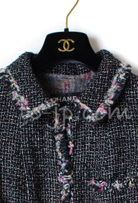 CHANEL 05C 57Th NY Limited Collection Silk Wool Tweed Jacket 36 38 40 シャネル NY 57番街 ニューヨーク 限定 シルク ウール フリル ツイード ジャケット 即発 - TC JAPAN