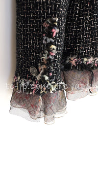 CHANEL 05C 57Th NY Limited Collection Silk Wool Tweed Jacket 36 38 40 シャネル NY 57番街 ニューヨーク 限定 シルク ウール フリル ツイード ジャケット 即発 - TC JAPAN