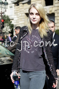 CHANEL 05C 57Th NY Limited Collection Silk Wool Tweed Jacket 36 38 40 シャネル NY 57番街 ニューヨーク 限定 シルク ウール フリル ツイード ジャケット 即発 - TC JAPAN