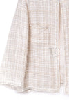 CHANEL 06C Ivory Creme Sequin Embellishments Cardigan Jacket 40 シャネル アイボリー クリーム スパンコール カーディガン ジャケット 即発