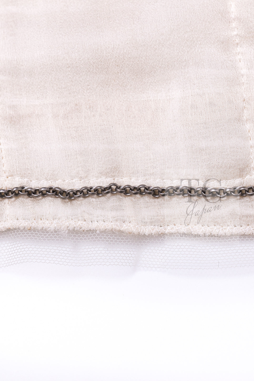 CHANEL 06C Ivory Creme Sequin Embellishments Cardigan Jacket 40 シャネル アイボリー クリーム スパンコール カーディガン ジャケット 即発