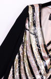 CHANEL 00T Vintage Black Beige Pink Wool Silk Sequin Embellishments Jacket 36 38 シャネル ヴィンテージ ブラック ベージュ ピンク ウール シルク スパンコール装飾 ジャケット 即発
