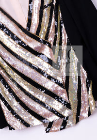 CHANEL 00T Vintage Black Beige Pink Wool Silk Sequin Embellishments Jacket 36 38 シャネル ヴィンテージ ブラック ベージュ ピンク ウール シルク スパンコール装飾 ジャケット 即発